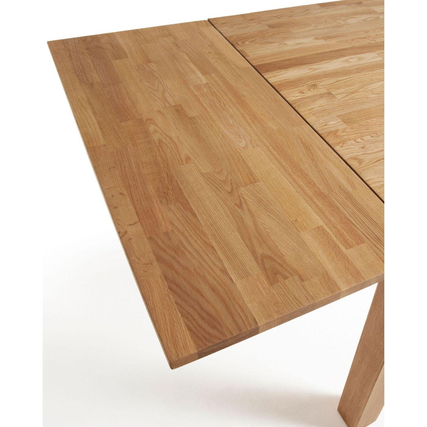 Esstisch ausziehbar Massivholz Nito Eichenholz massiv - Grösse: 120-200x75