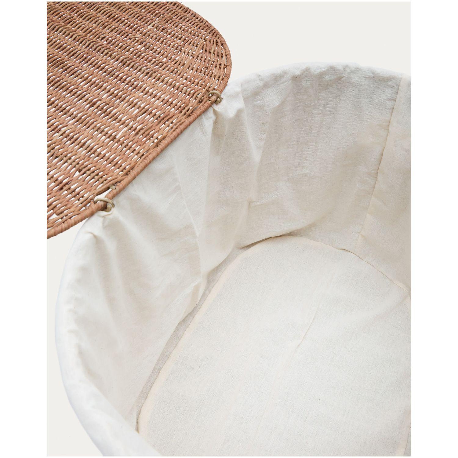 Wäschekorb oval Indali Natur Rattan (2er-Set)
