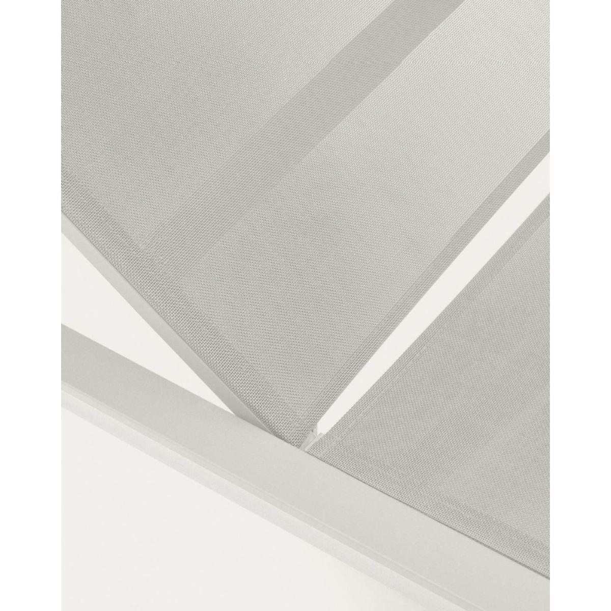 Sonnenliege Canutells verstellbar Aluminium weiss (mit Rollen)