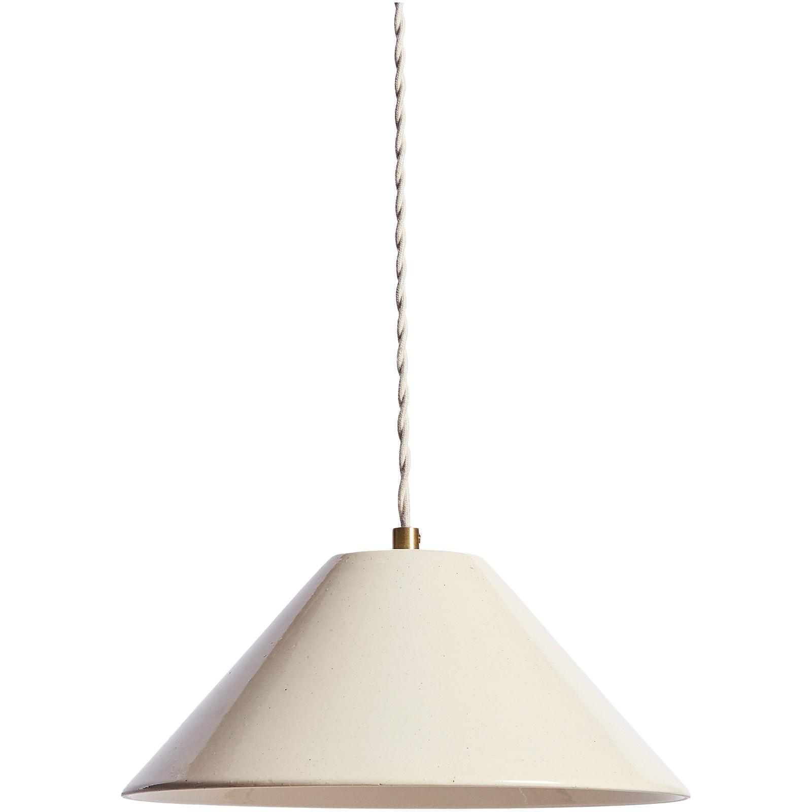 Deckenleuchte Ceren aus beiger Keramik 29x29