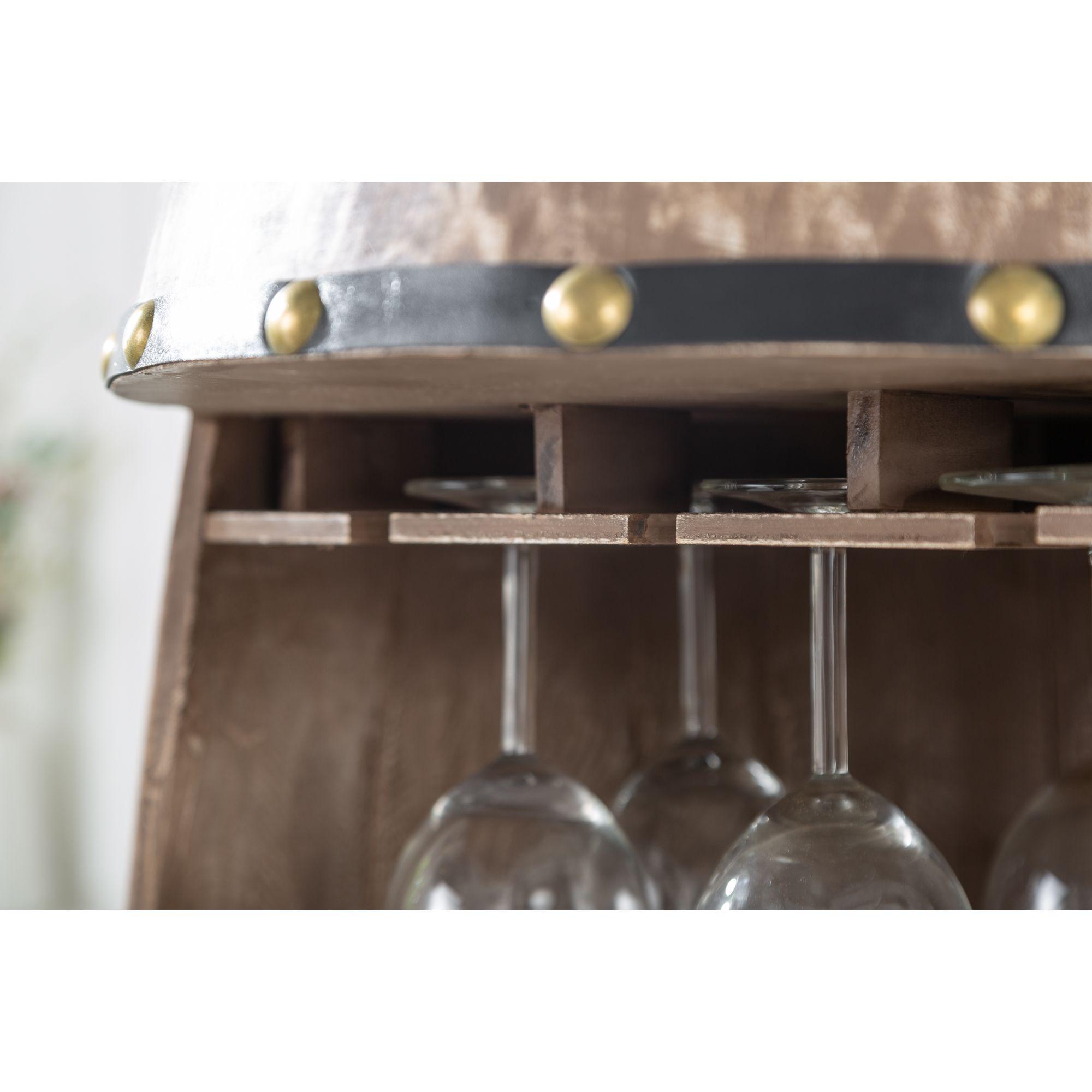 Weinfass Weinregal Winery halb 97cm natur
