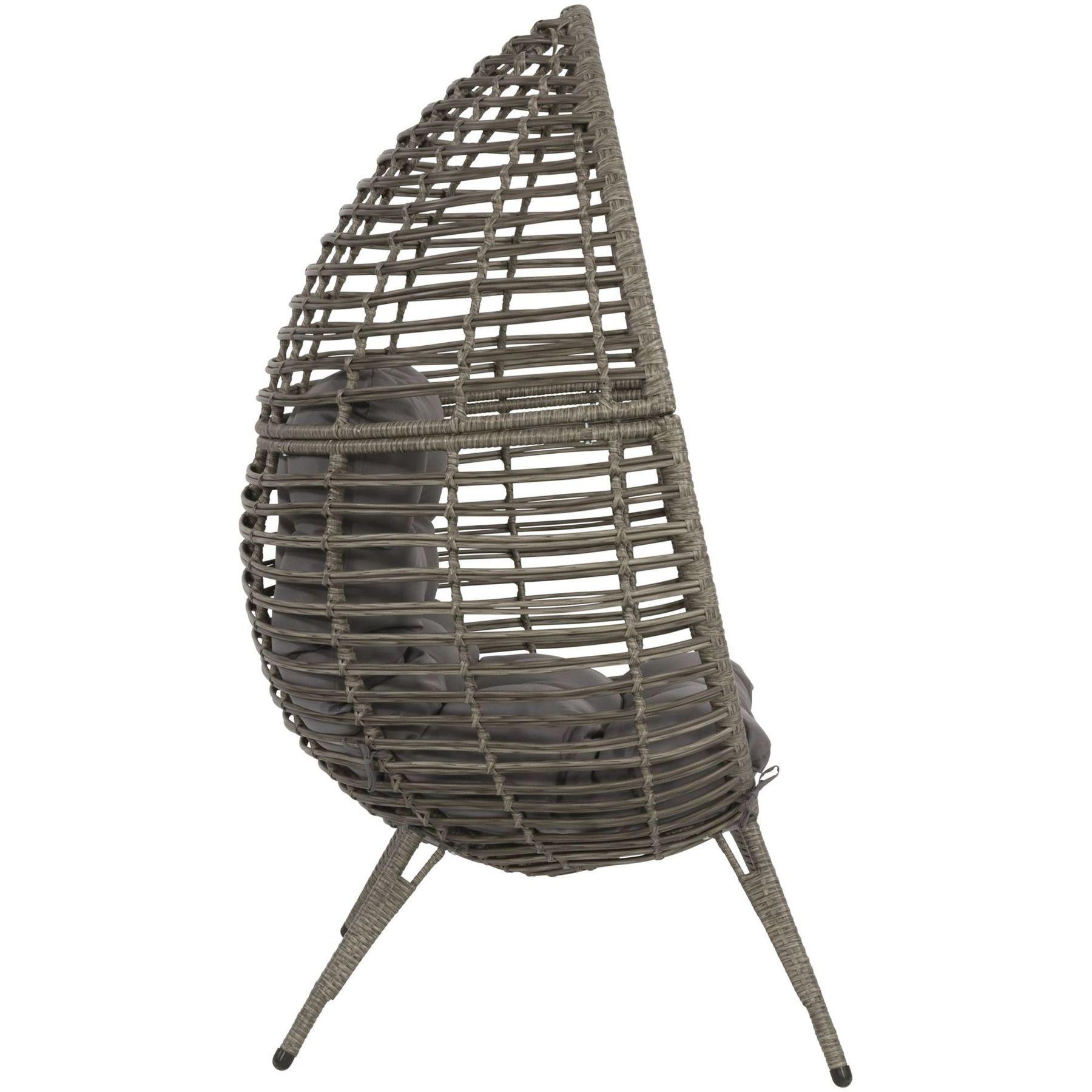 Garten Relaxsessel Egg Billy grau