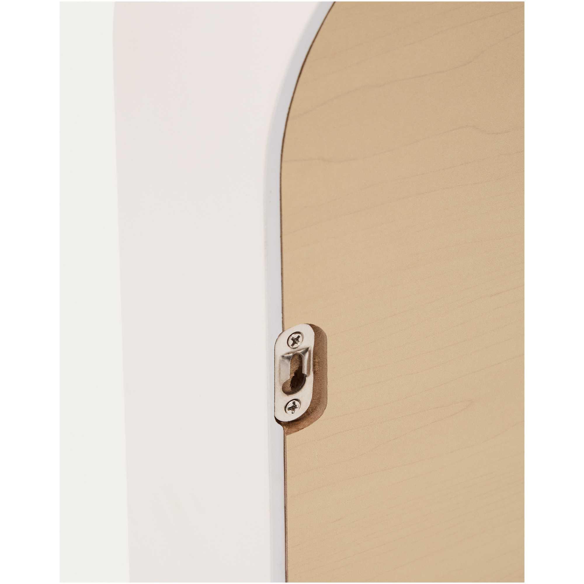 Wandspiegel Salaya Eschenschichtholz beige 90x60
