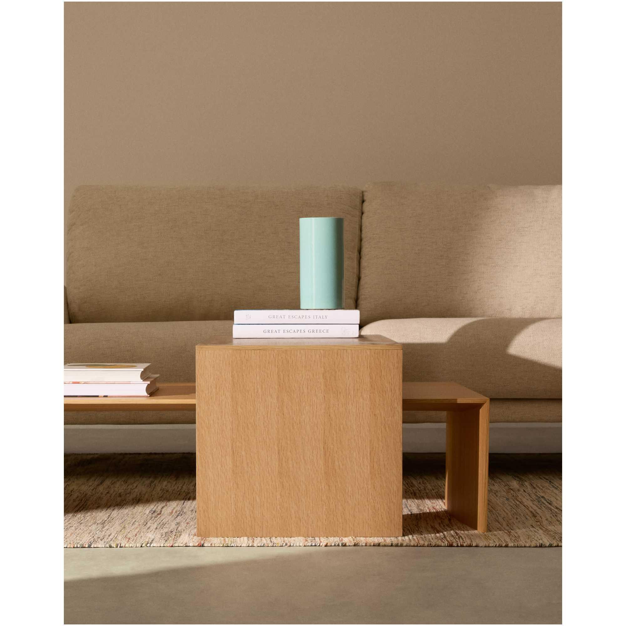 Beistelltisch Litto Eichenholzfurnier natur 55x40