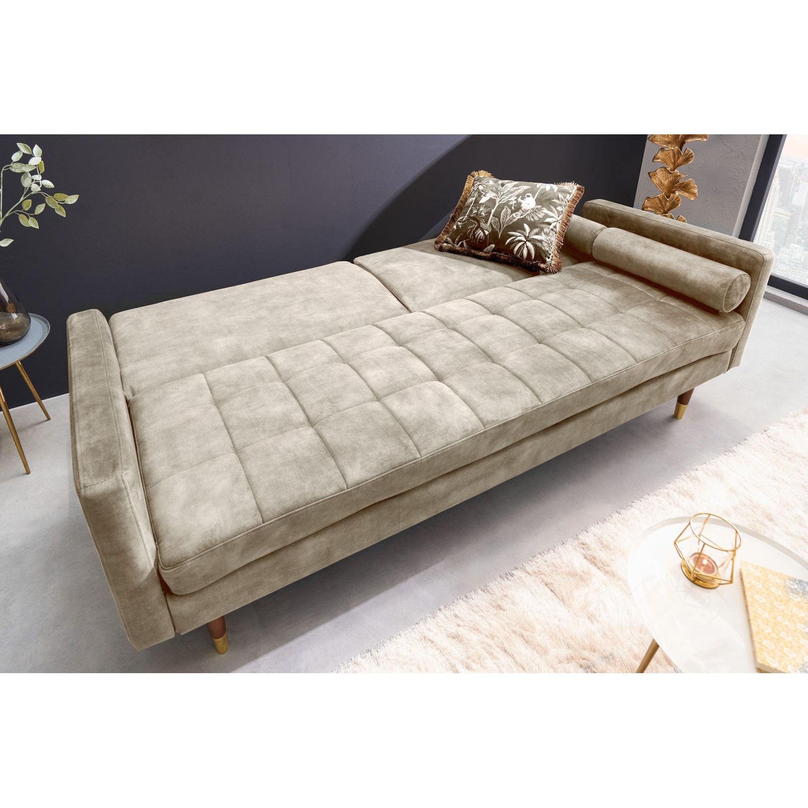 Bettsofa Cona Samt Champagner 195