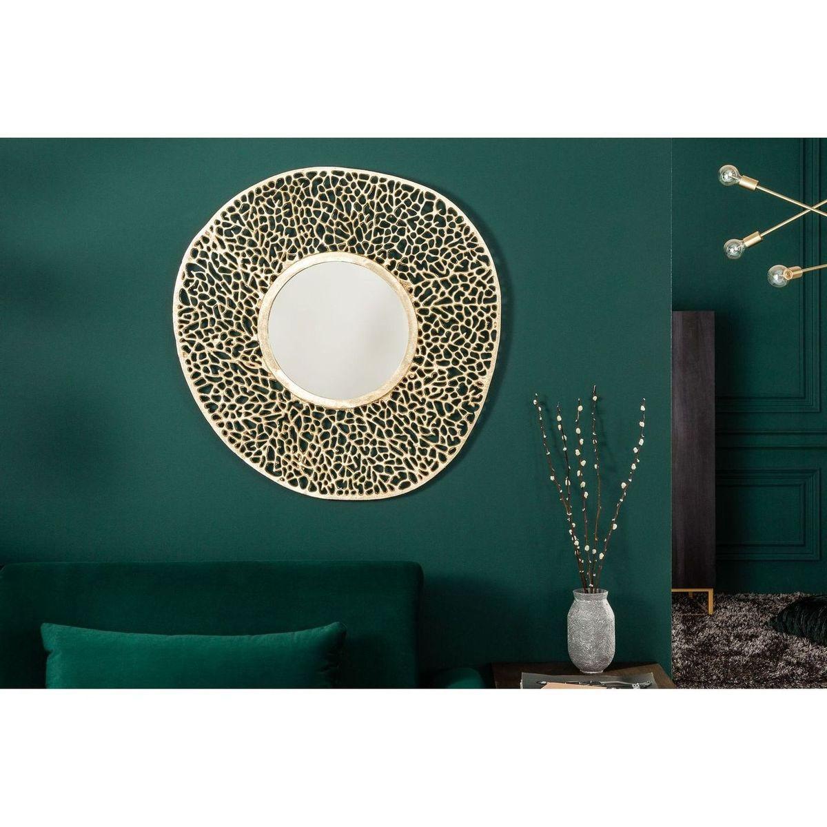 Wandspiegel Abstract 76x76 gold