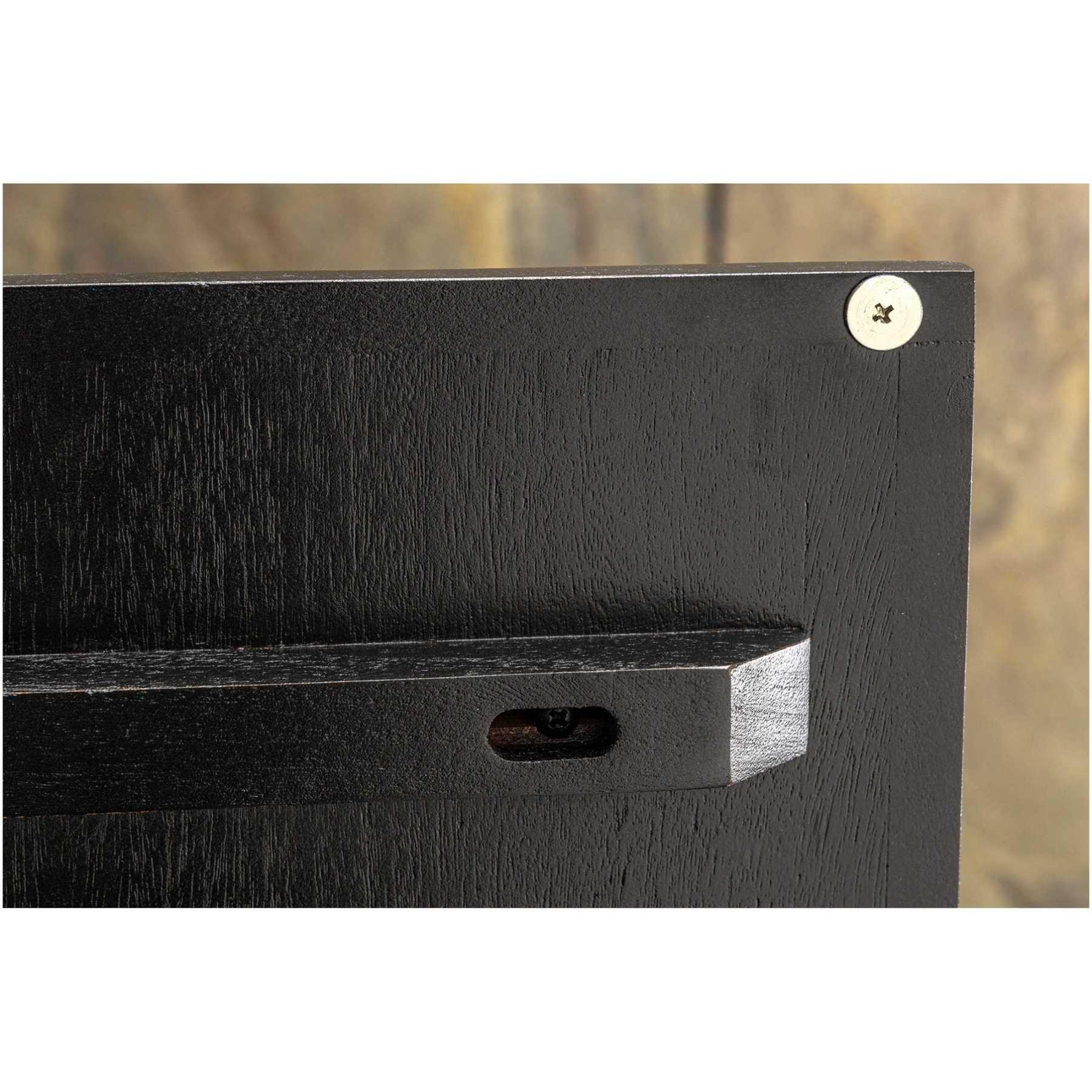 TV Wandboard Möbel Stone Natursteinfurnier natur Akazienholz schwarz 160