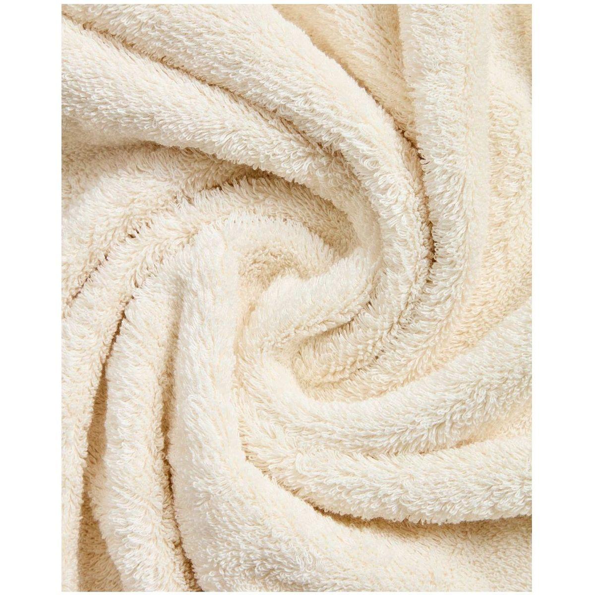 Handtuch Sedora aus 100 % Baumwolle mit gelbem Kontrastdetail 100 x 150 cm