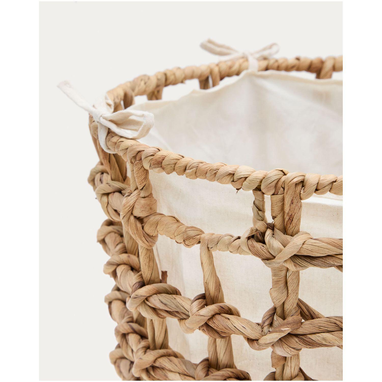 Wäschekorb Dilam Rattan natur (2er-Set)