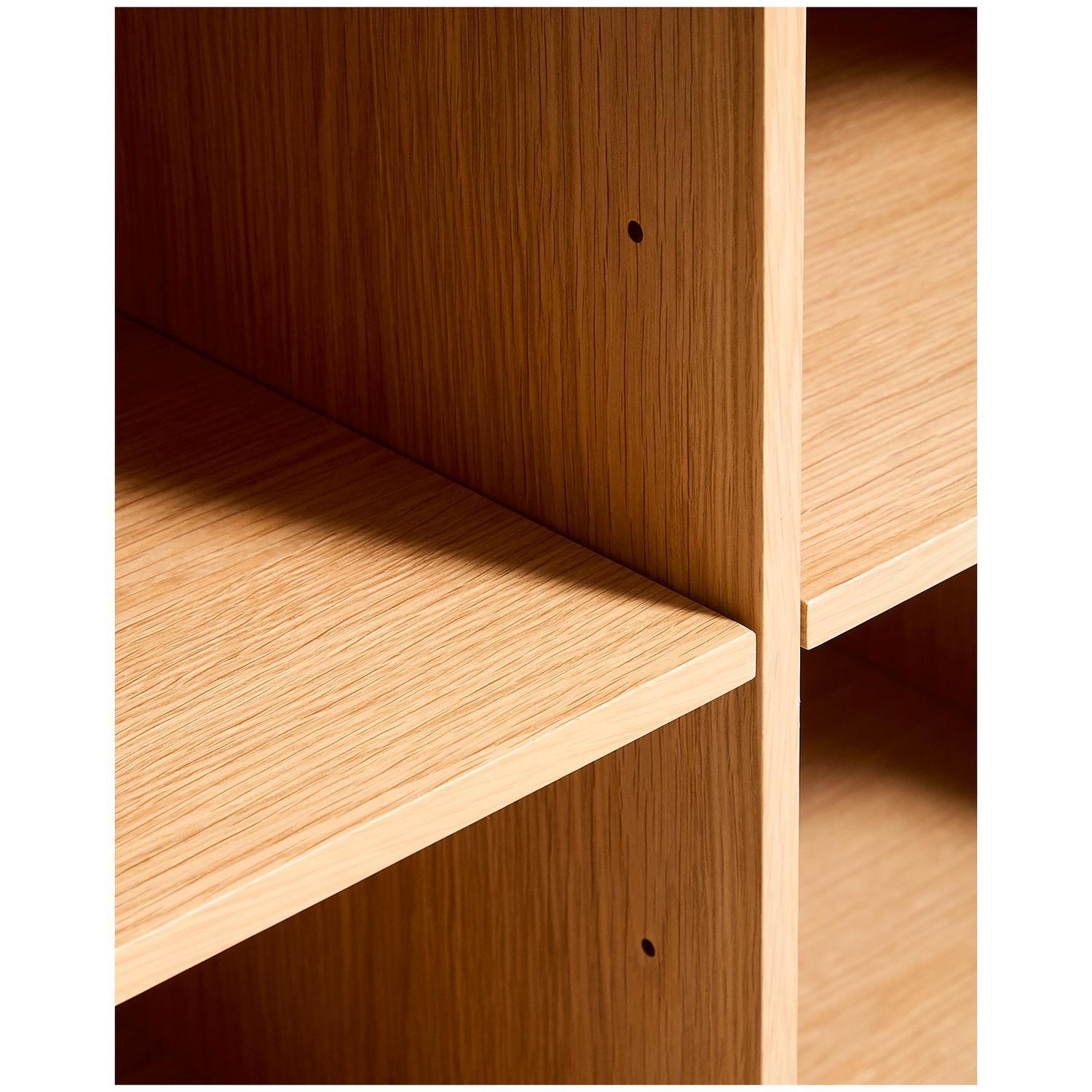 Highboard Norlen mit 4 Türen in Eichenfurnier mit naturfarbenem Finish FSC Mix Credit 100x163