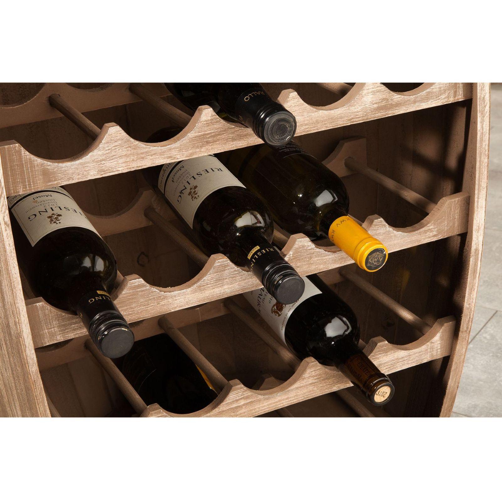 Weinfass Weinregal Winery 80cm Tanne natur
