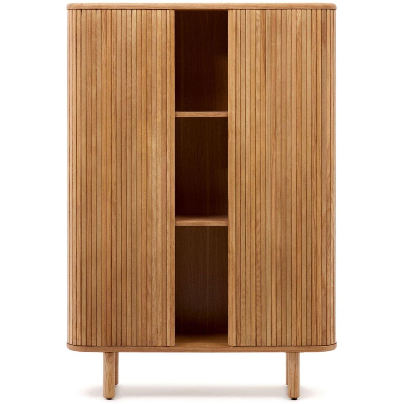 Highboard Mailen 2 Türen Eschenfurnier natur 110x160