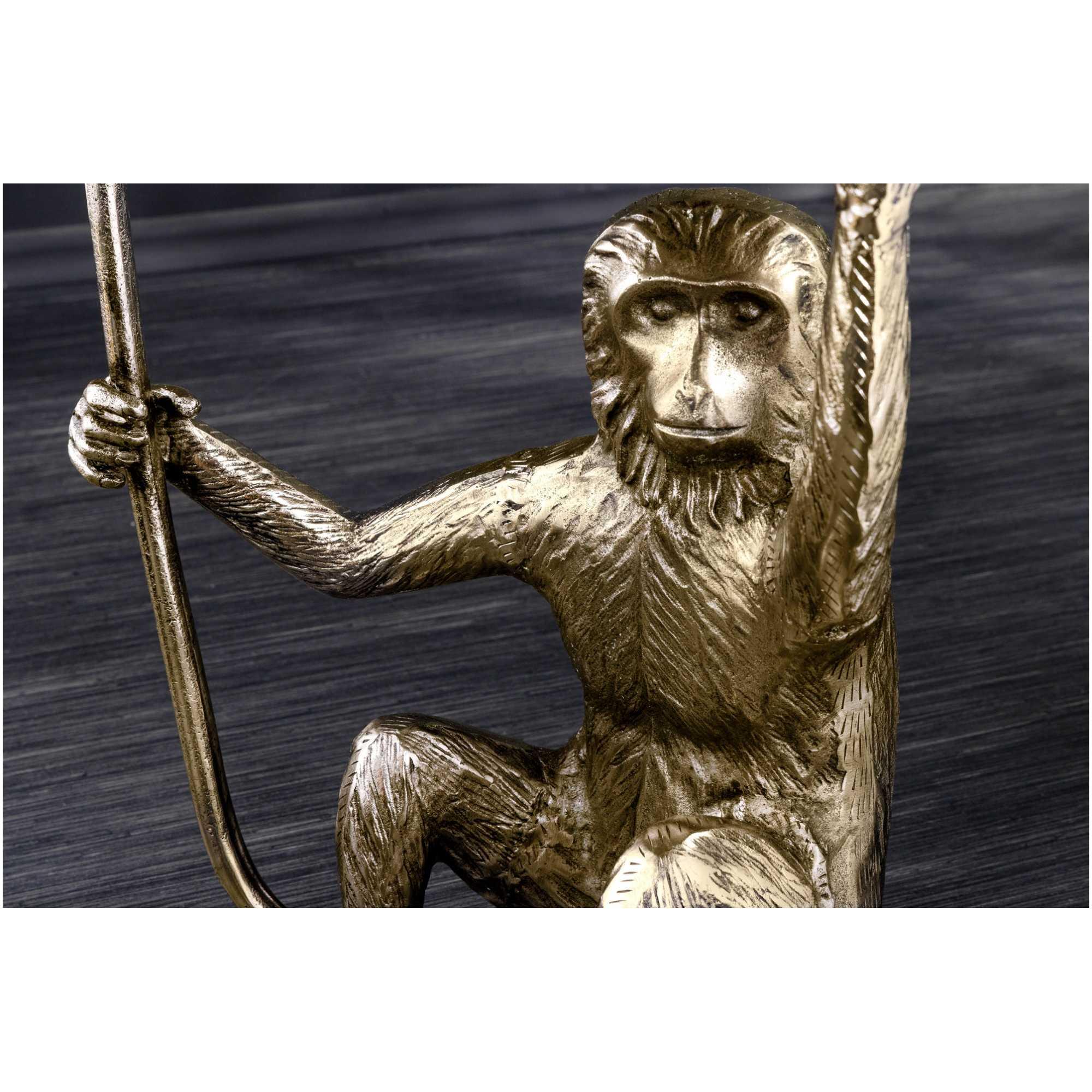 Beistelltisch Affe Metall gold