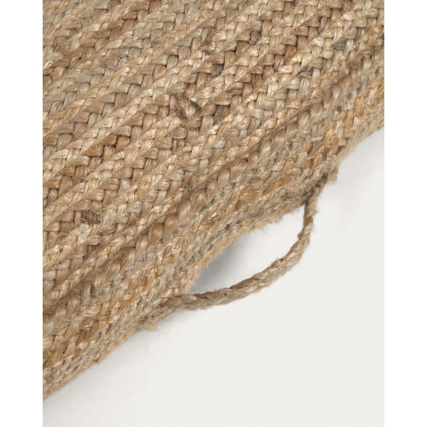 Bodenkissen Abir Jute natur 60x60