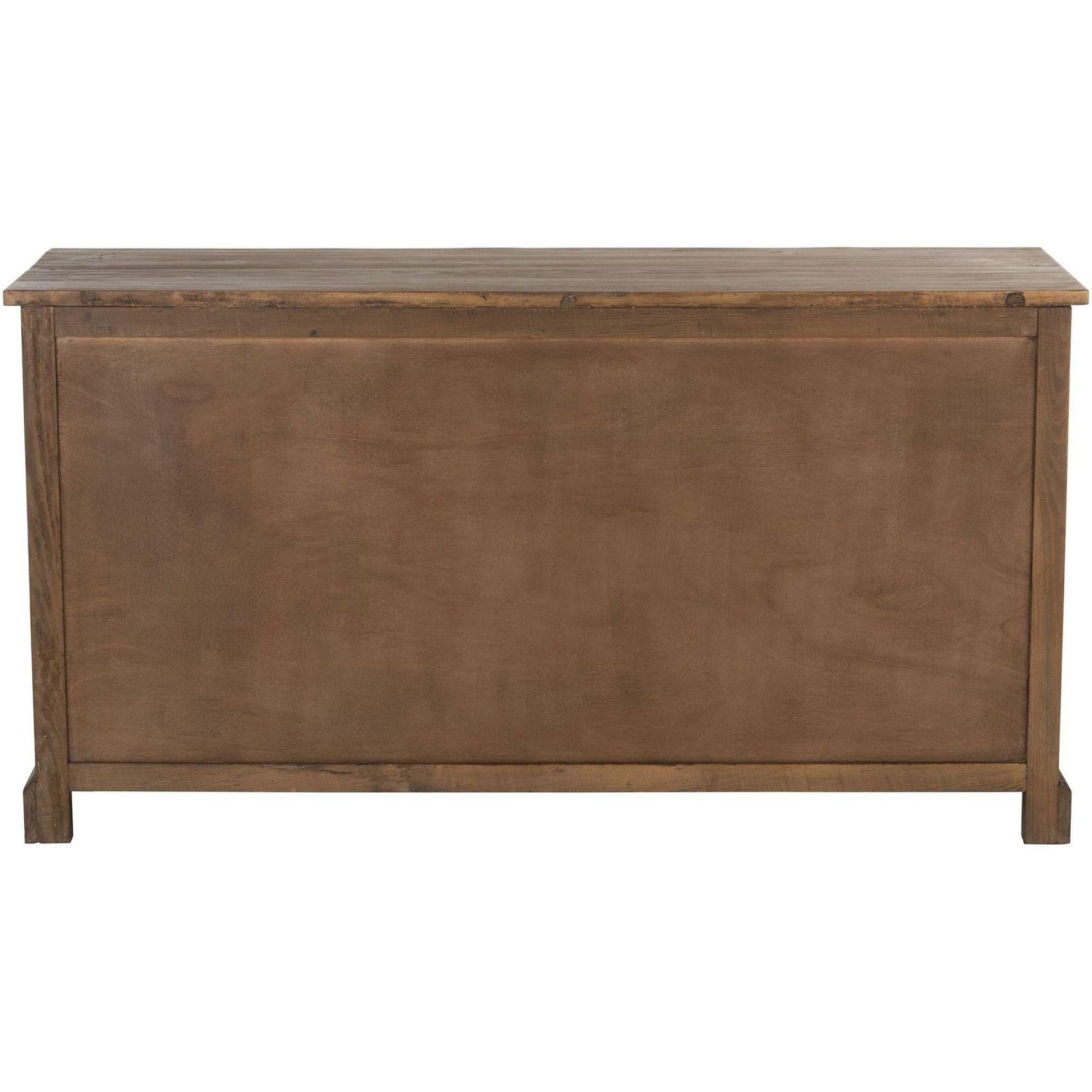 Apothekerkommode mit 18 Schubladen recyceltes Holz braun