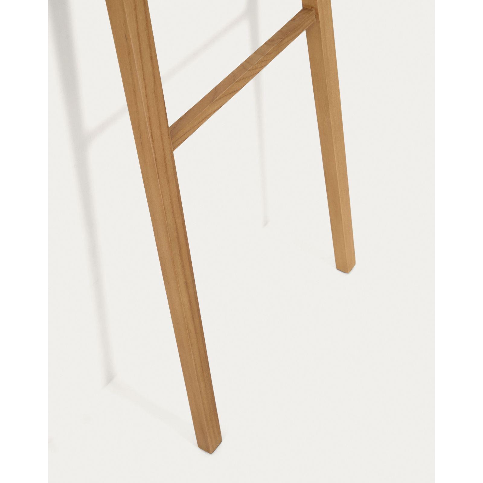 Uliana Handtuchhalter aus massivem Teakholz mit natürlichem Finish 50 x 160 cm