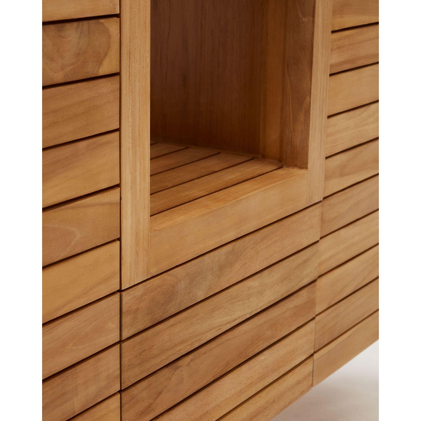 Badezimmermöbel Unterschrank Neria Teakholz massiv Natur 120x45
