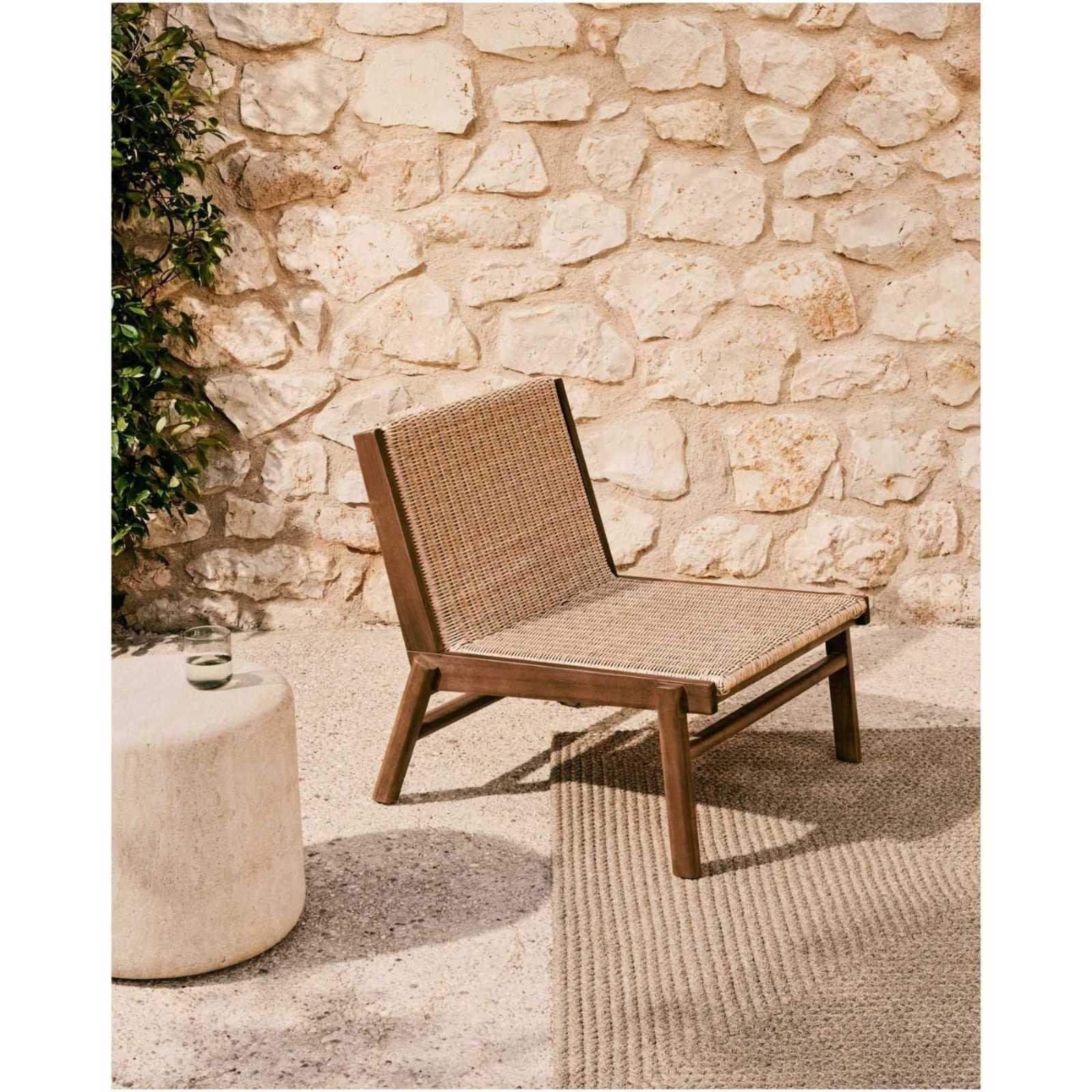 Gartenteppich rechteckig Despas aus synthetischen Fasern beige 160x230