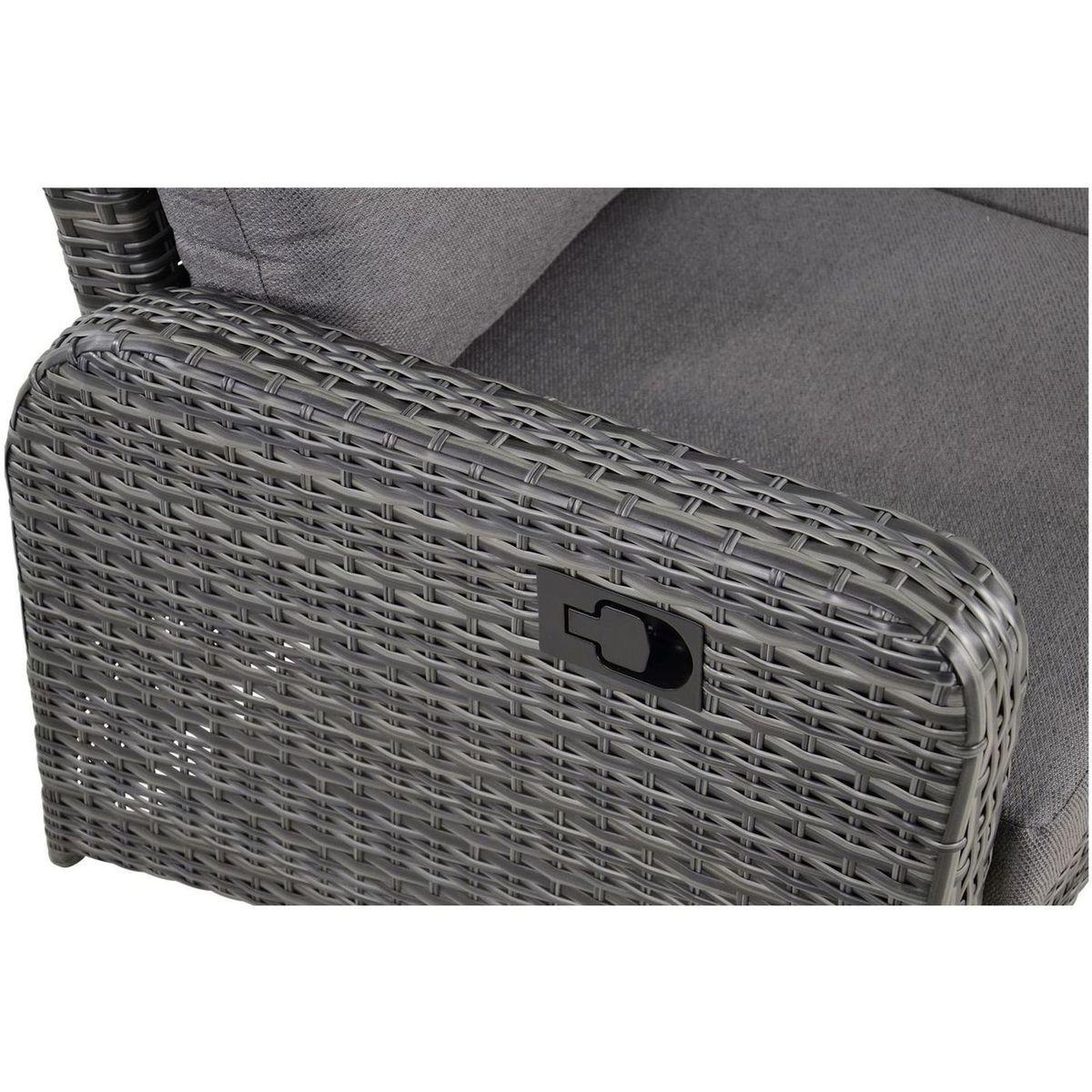 Garten Loungesofa verstellbar Poly Rattan Nino 197 (mit Funktion)