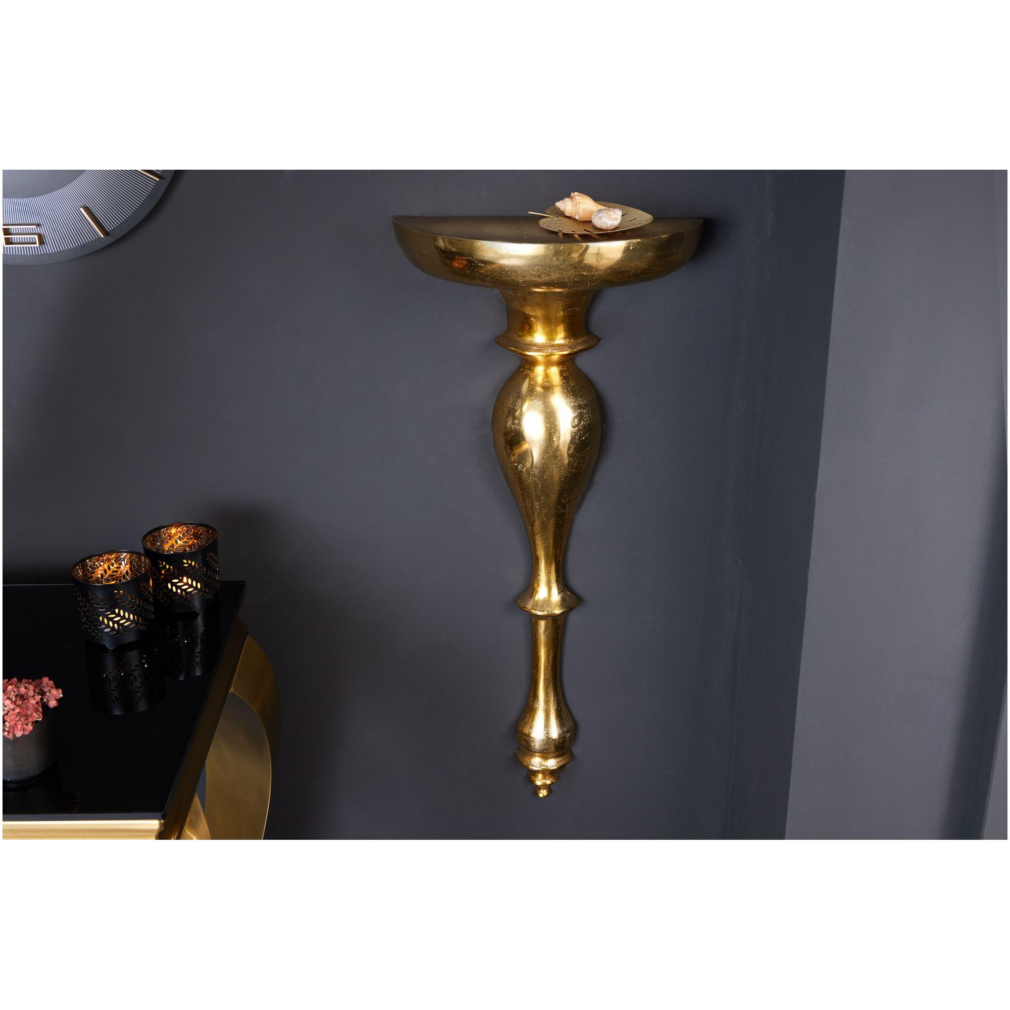 Wandkonsole Prestige Aluminium gold 80cm