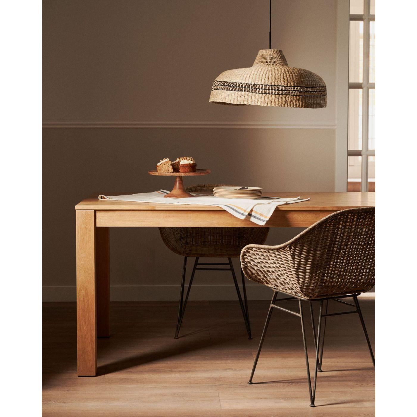 Esstisch ausziehbar Massivholz Nito Eichenholz massiv - Grösse: 120-200x75