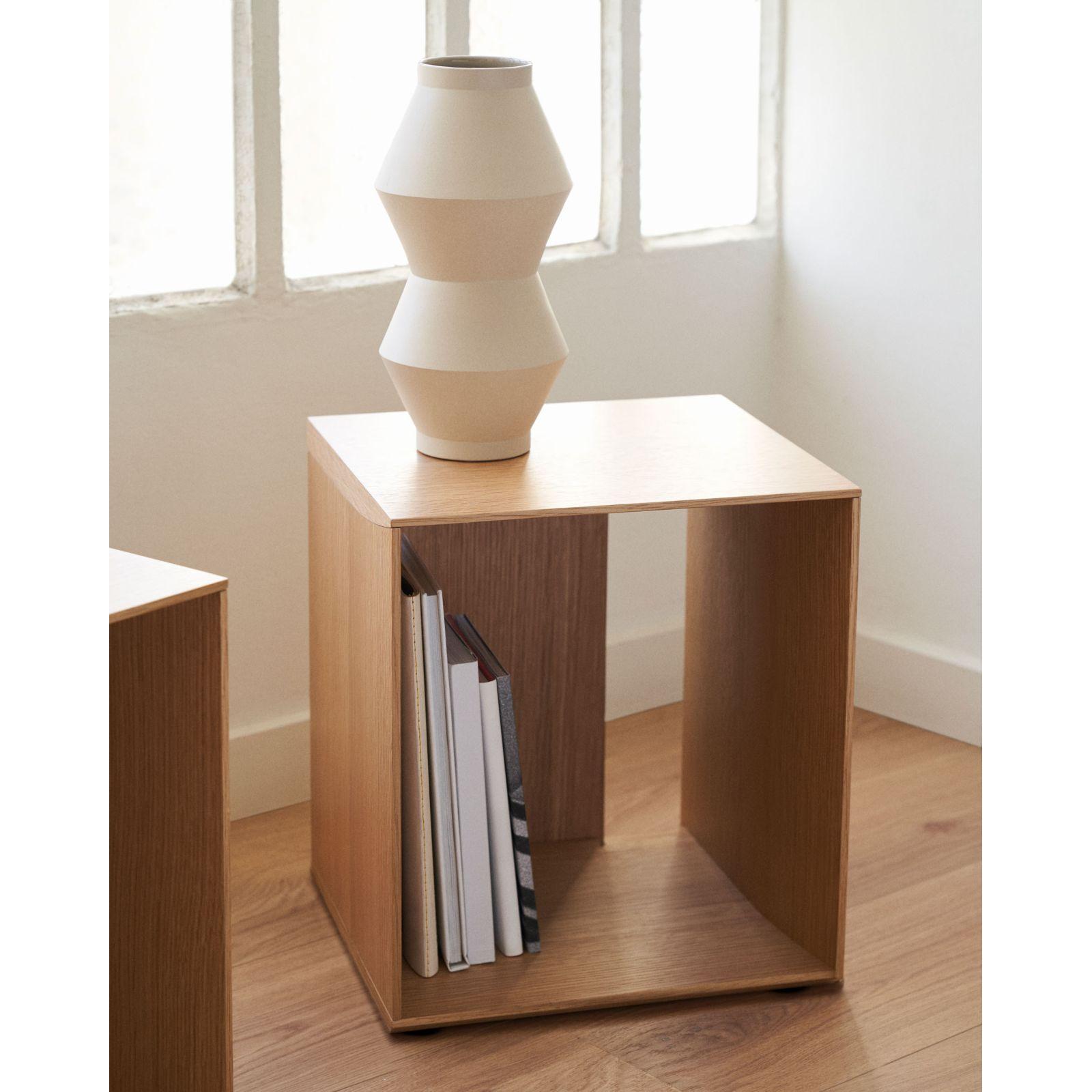 Litto kleines Regalmodul aus Eichenfurnier 34 x 38 cm