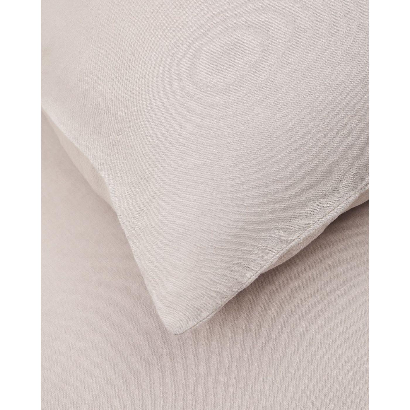 Set Simmel Bezüge für Bettdecke 150x220 Kopfkissen 45x110 Baumwolle Leinen Farbe grau Bett von 90