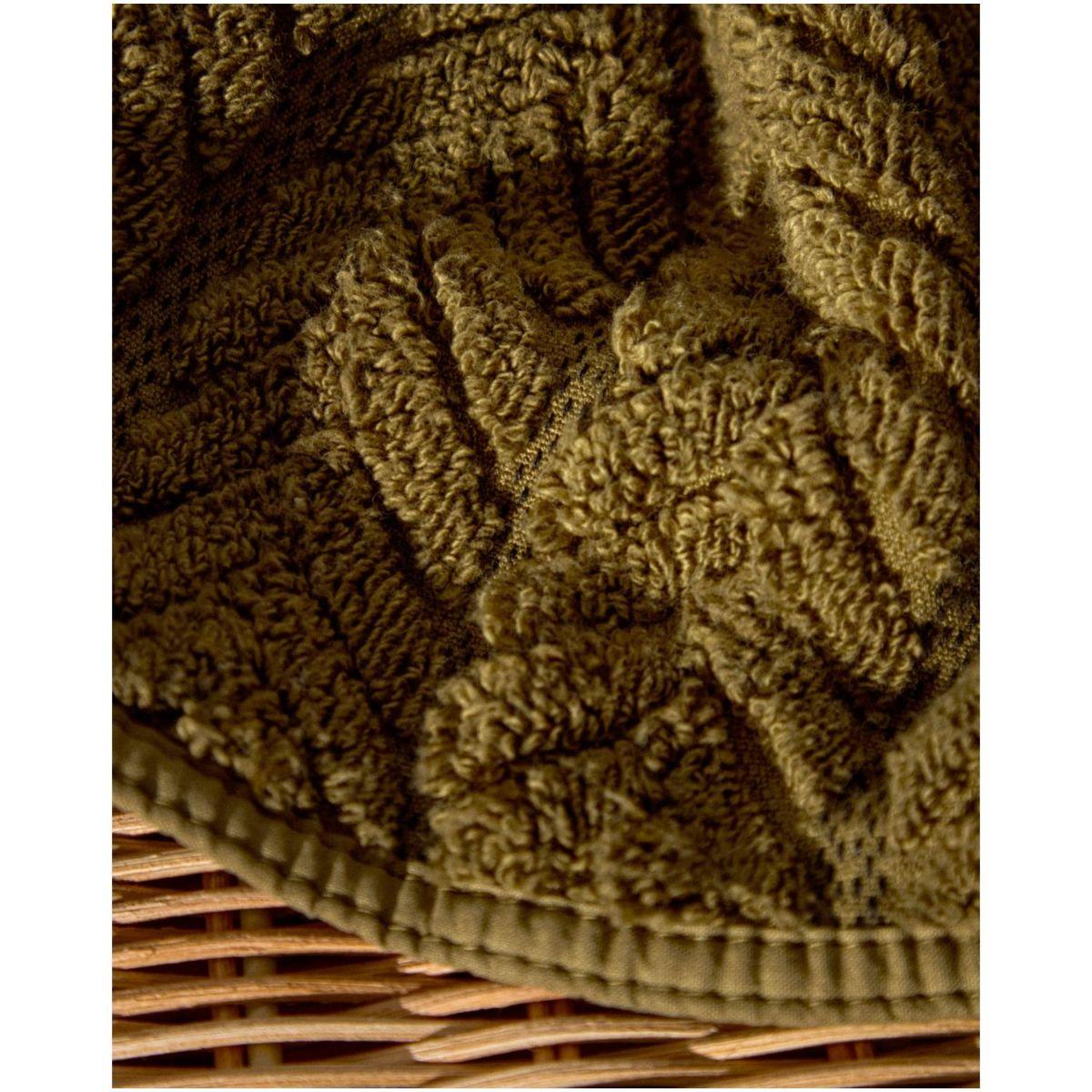 Badetuch Rune 100% Baumwolle Jacquard grün 70x140