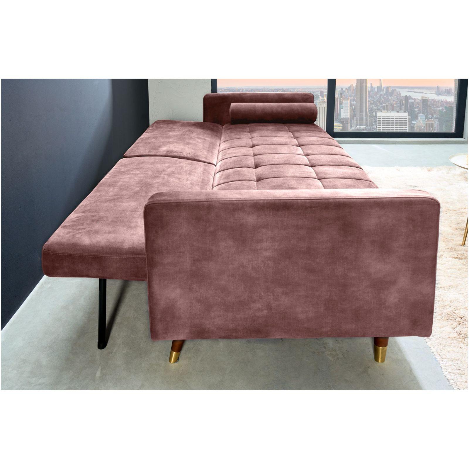 Bettsofa Cona Velours altrosa 195