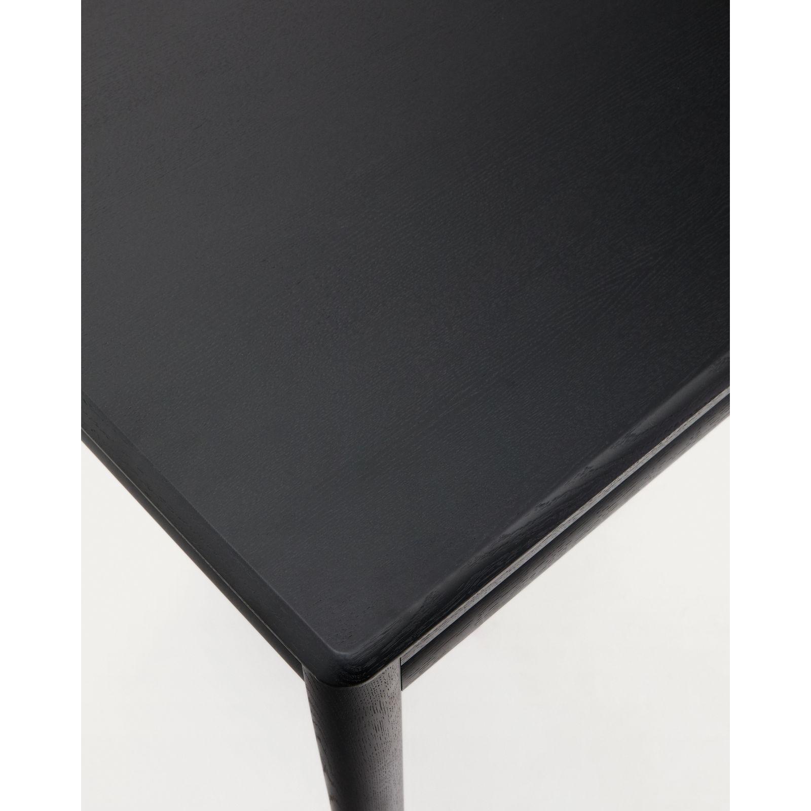 Esstisch ausziehbar Lenon Eichenholz schwarz - Grösse: 160-240x90