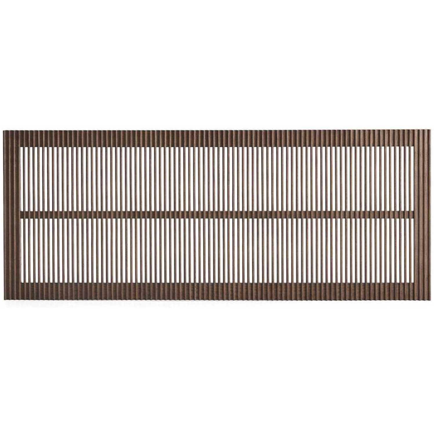 Bettkopfteil Beyla aus massivem Eschenholz mit nussbaumfarbenem Finish für 160cm Betten FSC 100%
