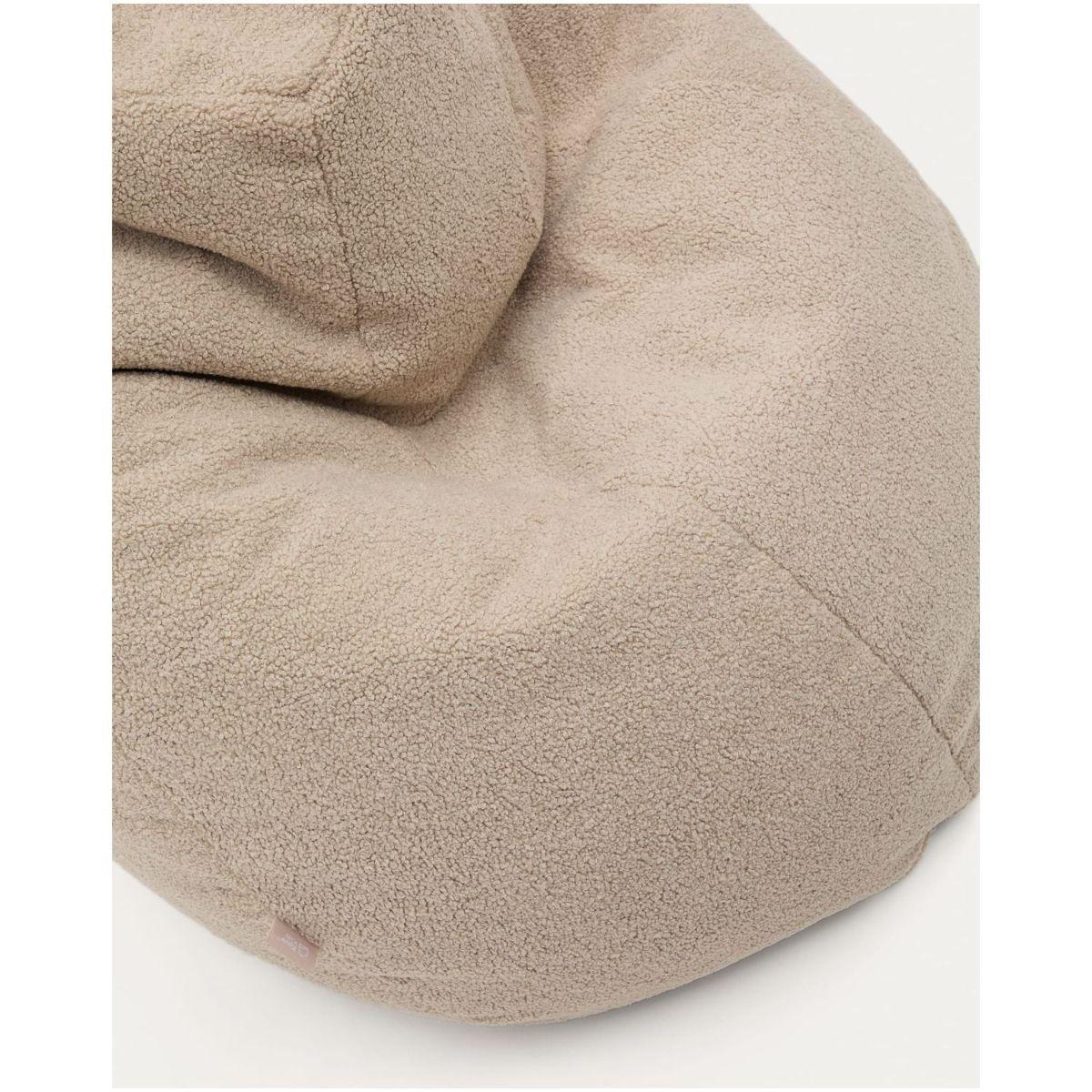 Sitzsack Vicka Bouclé Stoff beige 70x70