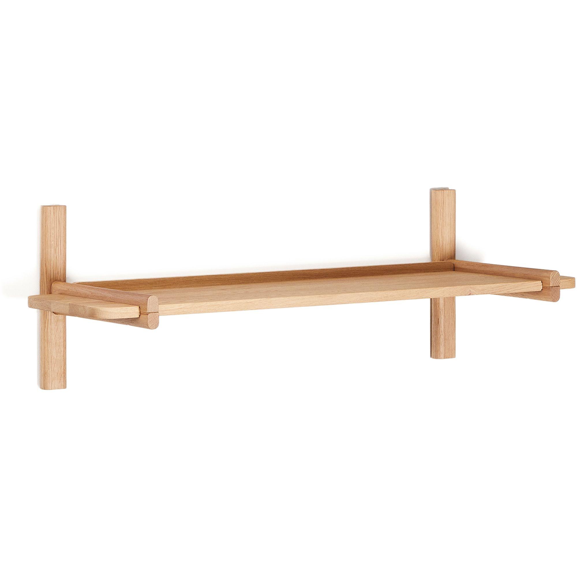 Wandregal 90 Modular Sitra Eichenholz massiv natur 1er