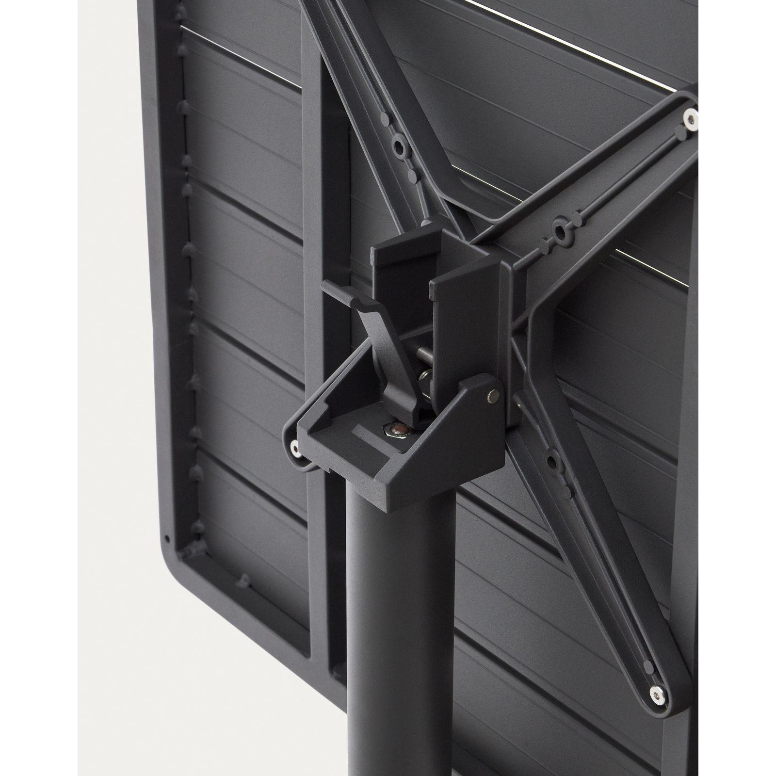 Garten Klapptisch quadratisch Torreta II Aluminium dunkelgrau 70x70