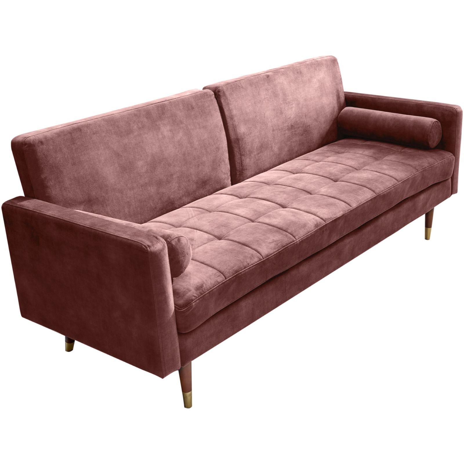 Bettsofa Cona Velours altrosa 195