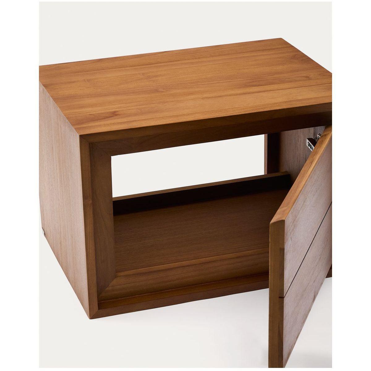 Badezimmermöbel Kenta aus massivem Teakholz mit Nussbaum Finish 60x45
