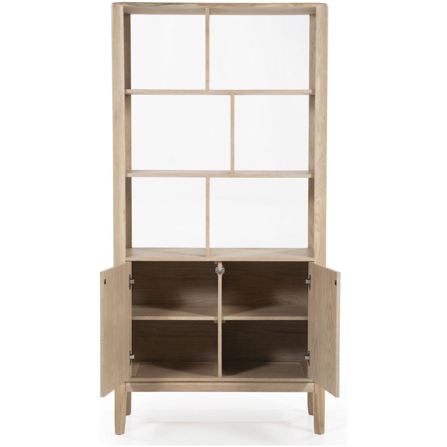 Bücherregal Marvin Eichenholzfurnier natur 90x180
