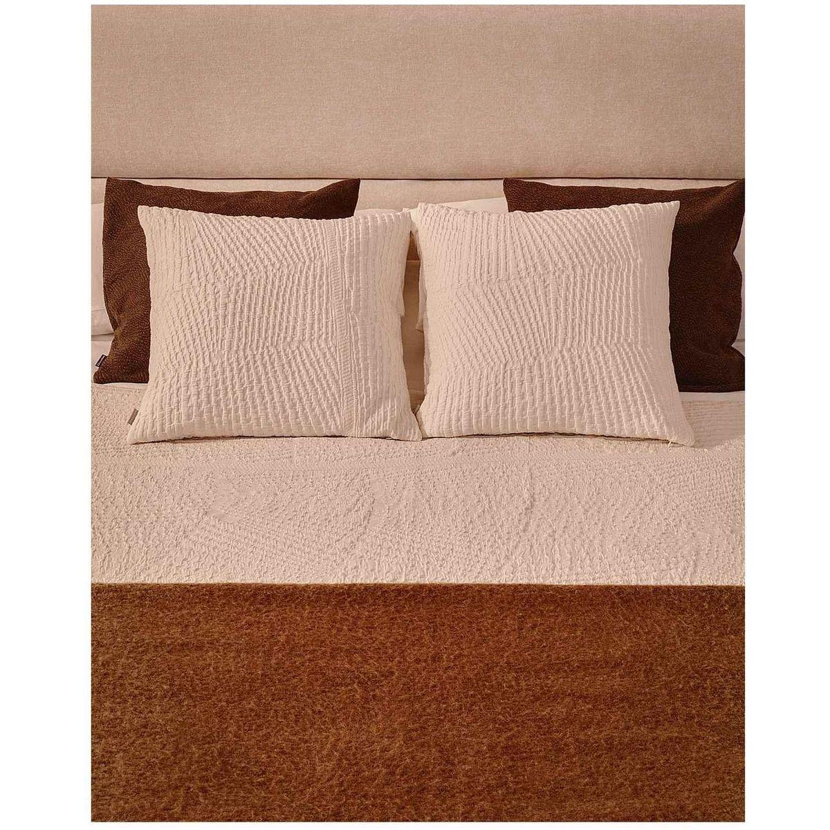 Set Raylo mit 2 Kissenbezügen 100% Baumwolle mit Struktur und Streifen 50x50