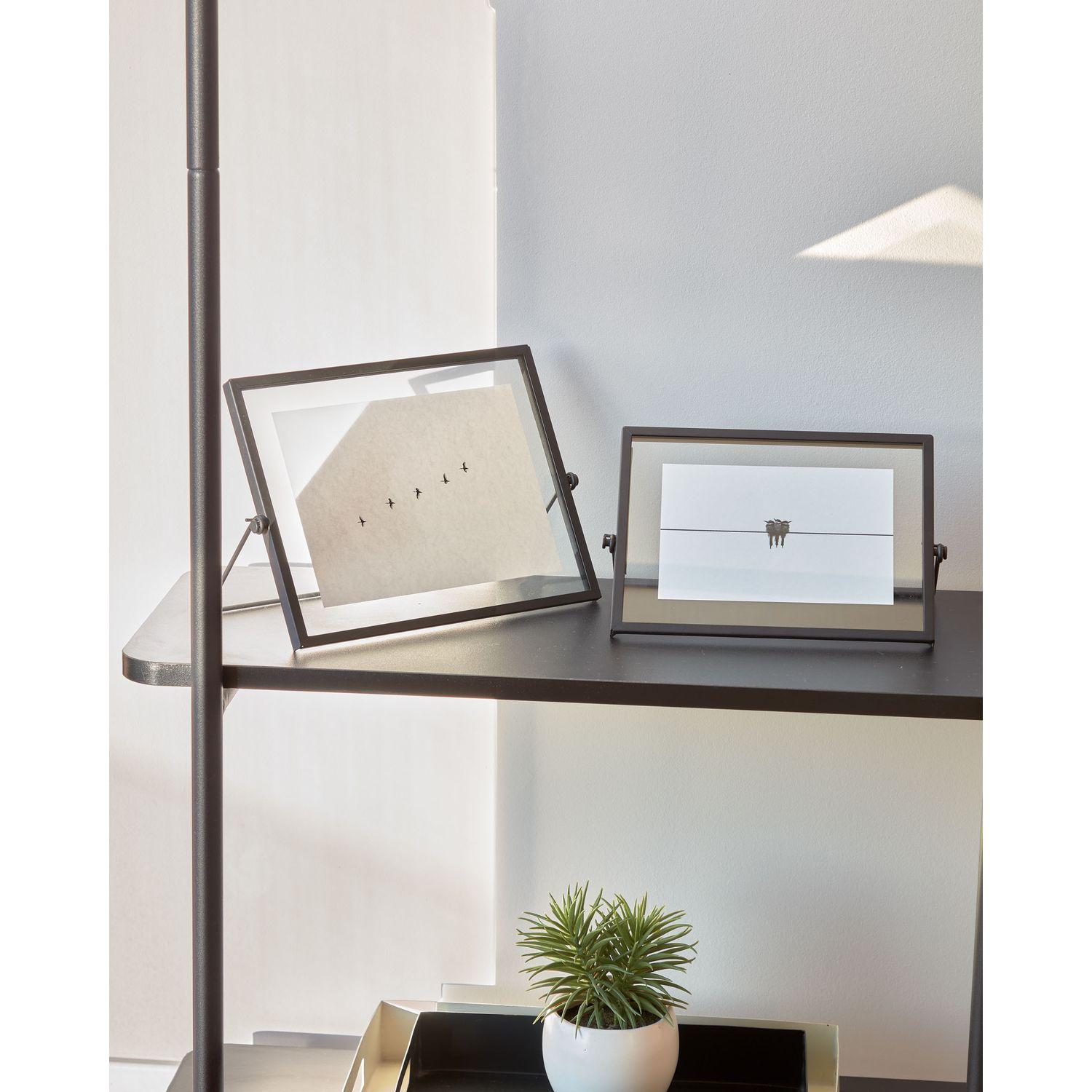 Wand-Kleiderständer Regal Gina Melaminplatte und Metallbeine 60x162