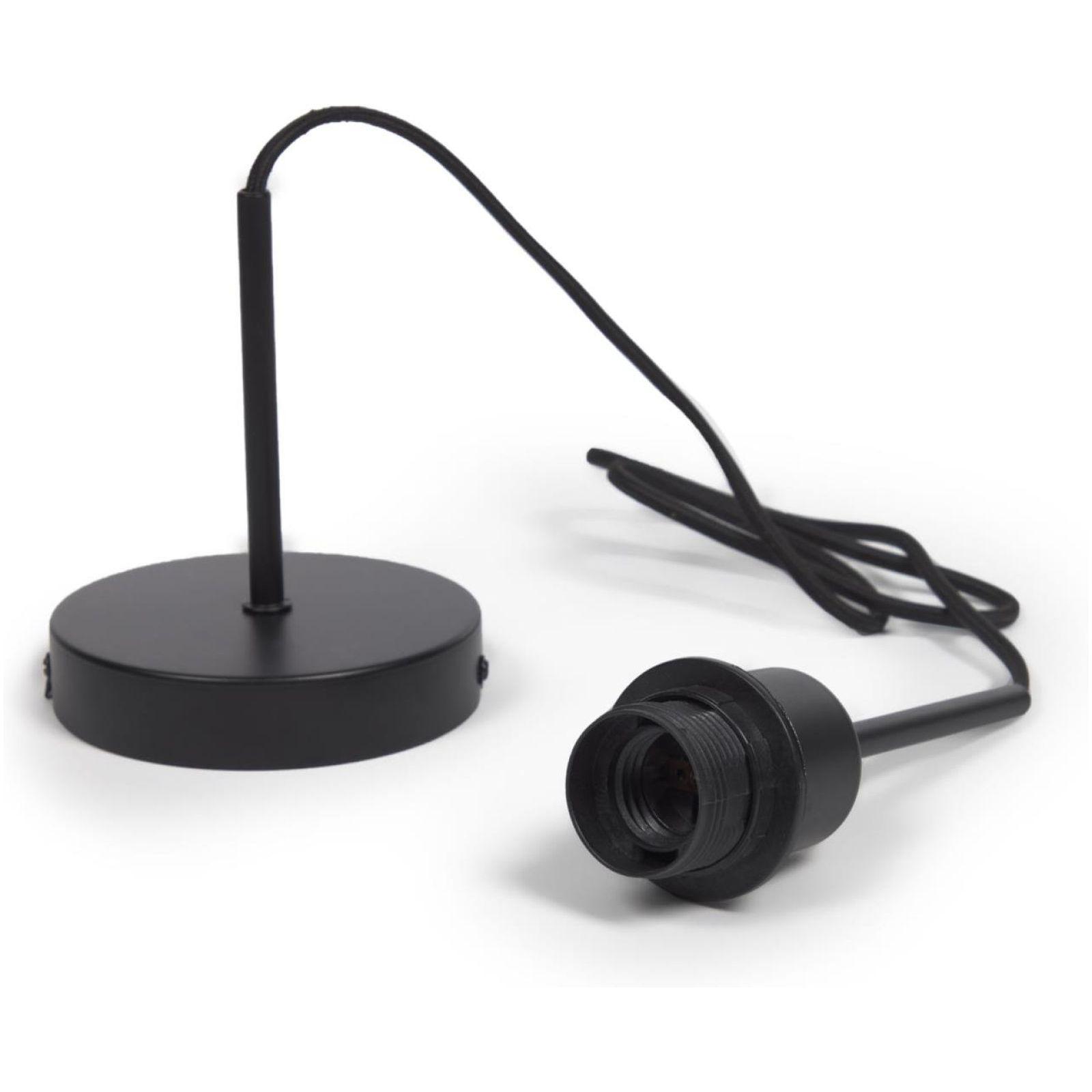 Deckenlampenfassung für Lampe Fulvia aus Metall schwarz