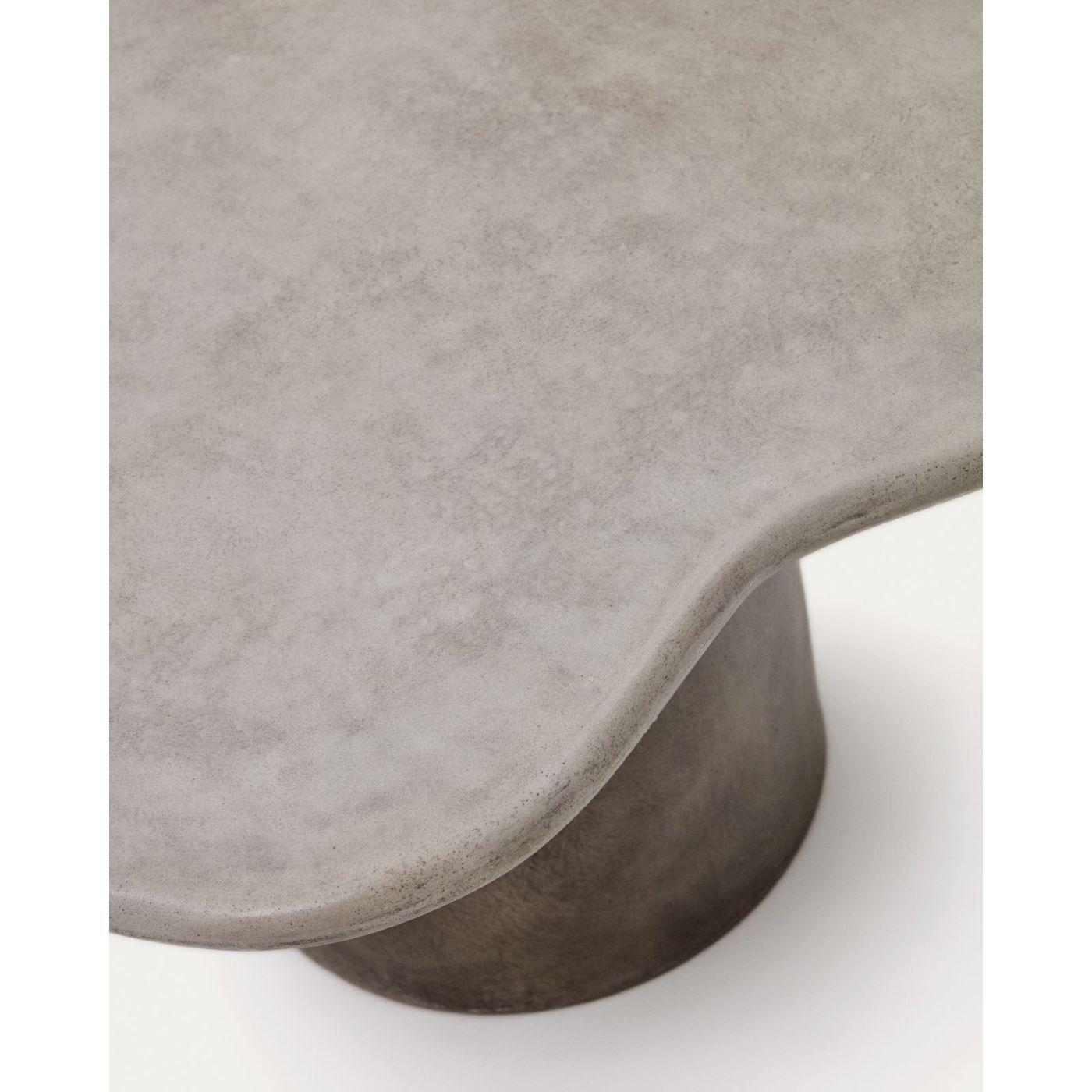 Couchtisch Macarella Zement grau 83x77