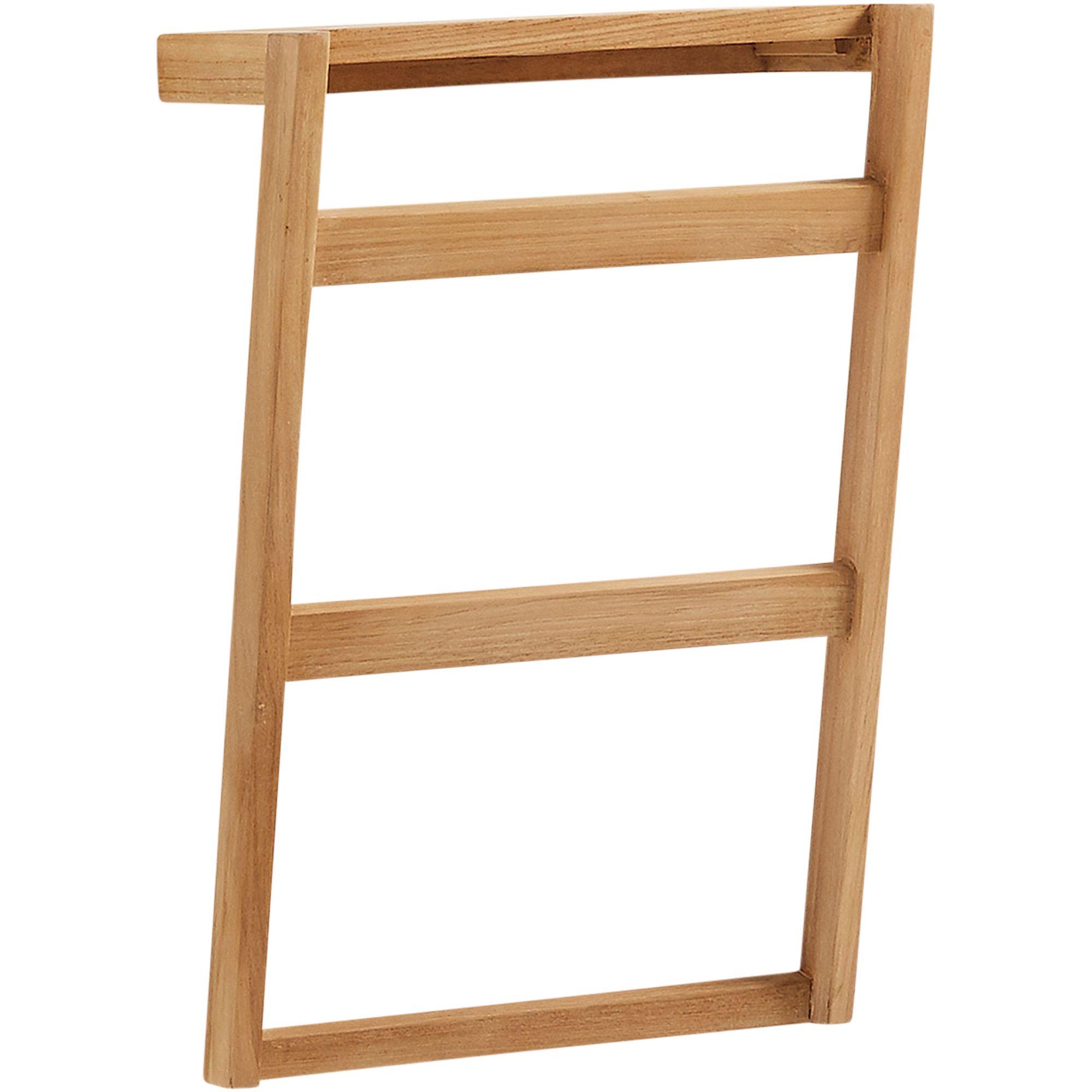 Handtuchhalter Wand Kuveni Teakholz natur 40x63
