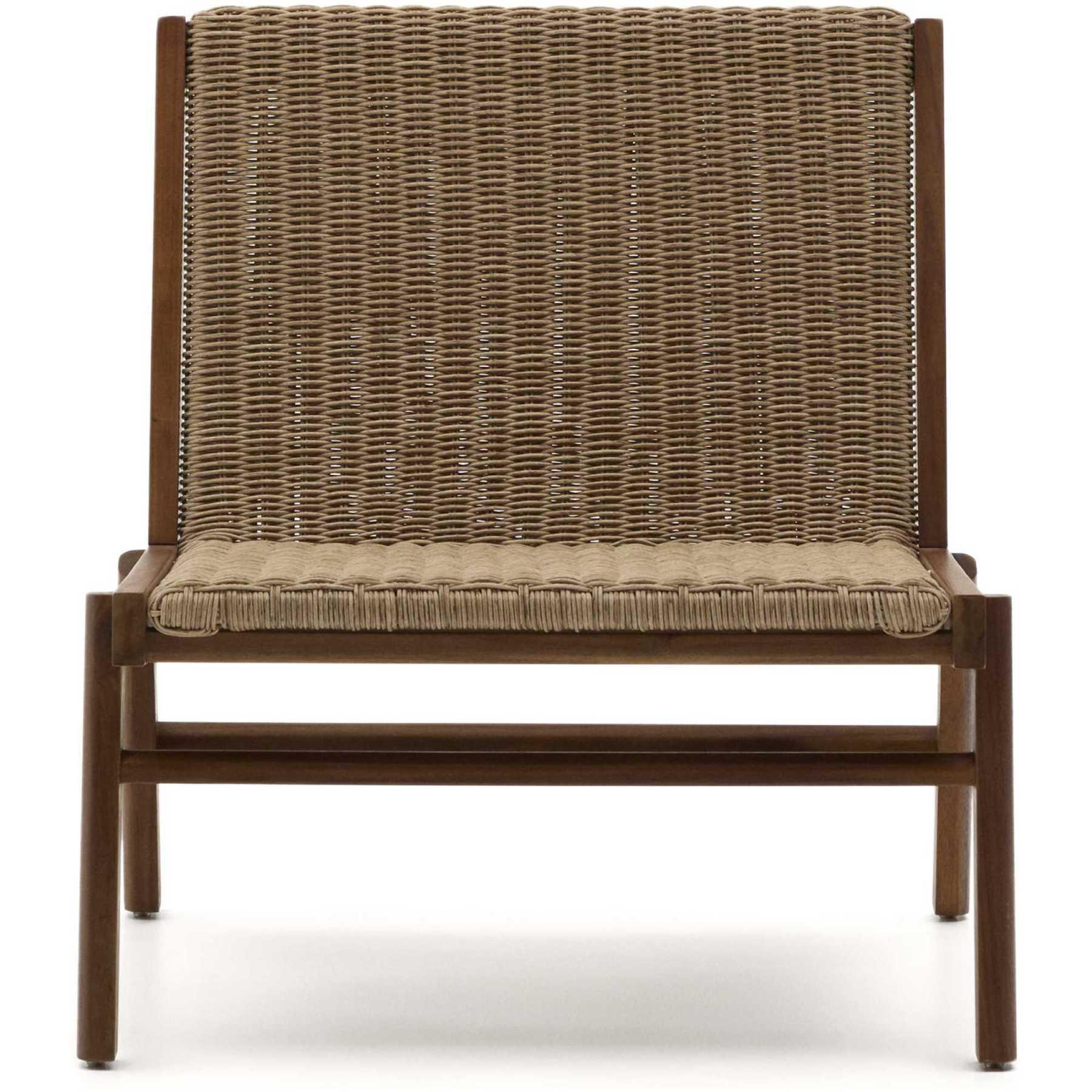 Gartensessel Sofa Itani Teakholz massiv synthetischem Rattan FSC 100%