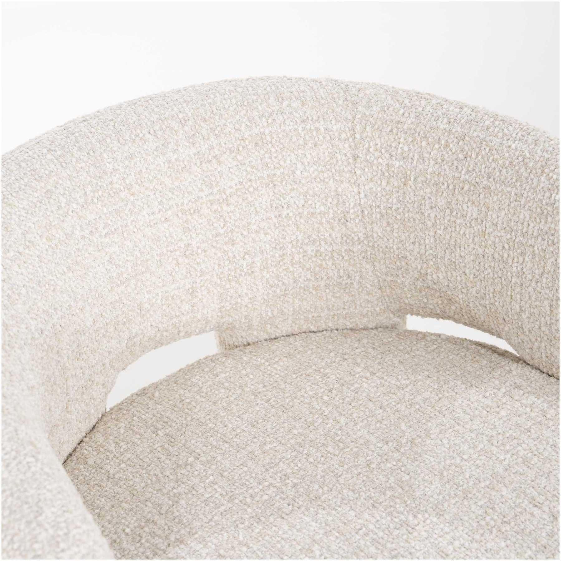 Armlehnsessel Luiz Stoff beige