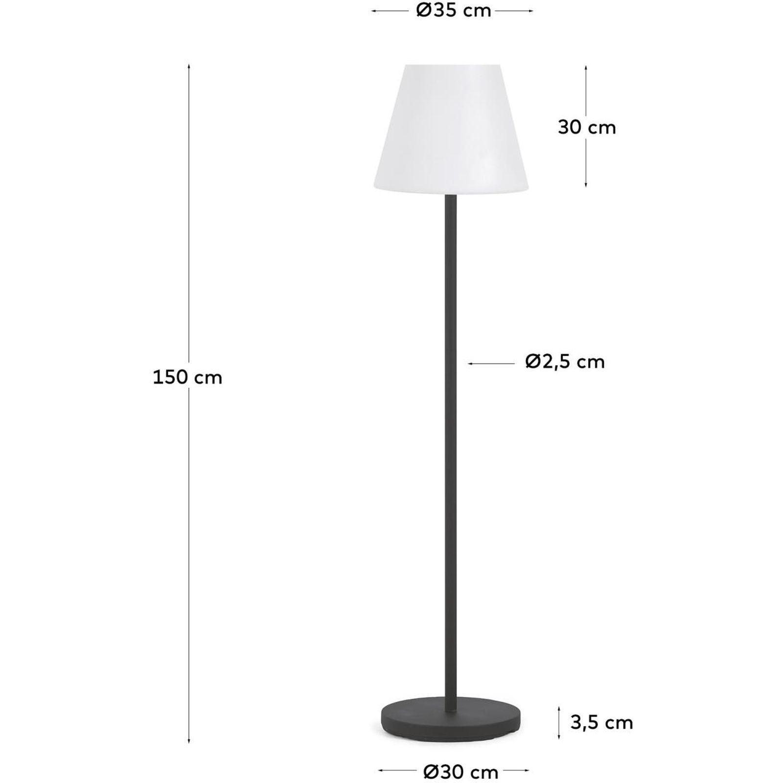 Garten Stehlampe Amy LED weiss-schwarz