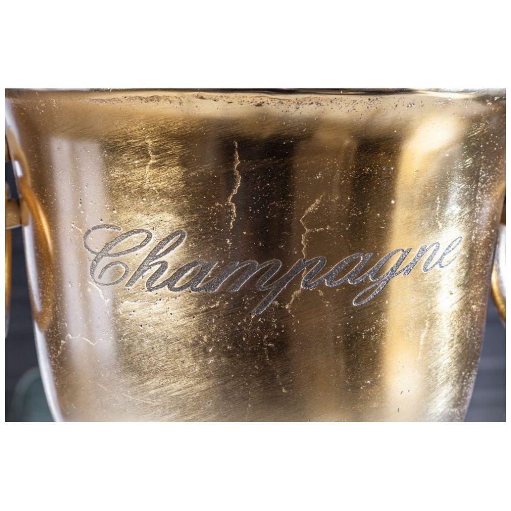 Champagner-Kühler Weinkühler 40cm Aluminium gold