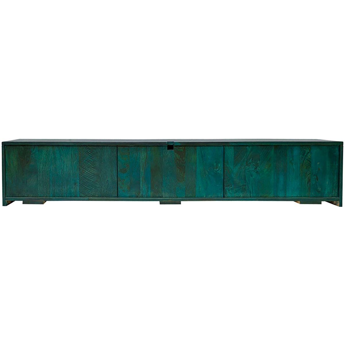 TV Wandmöbel Hängeschrank Vintage Baraya 160 grün Mangoholz