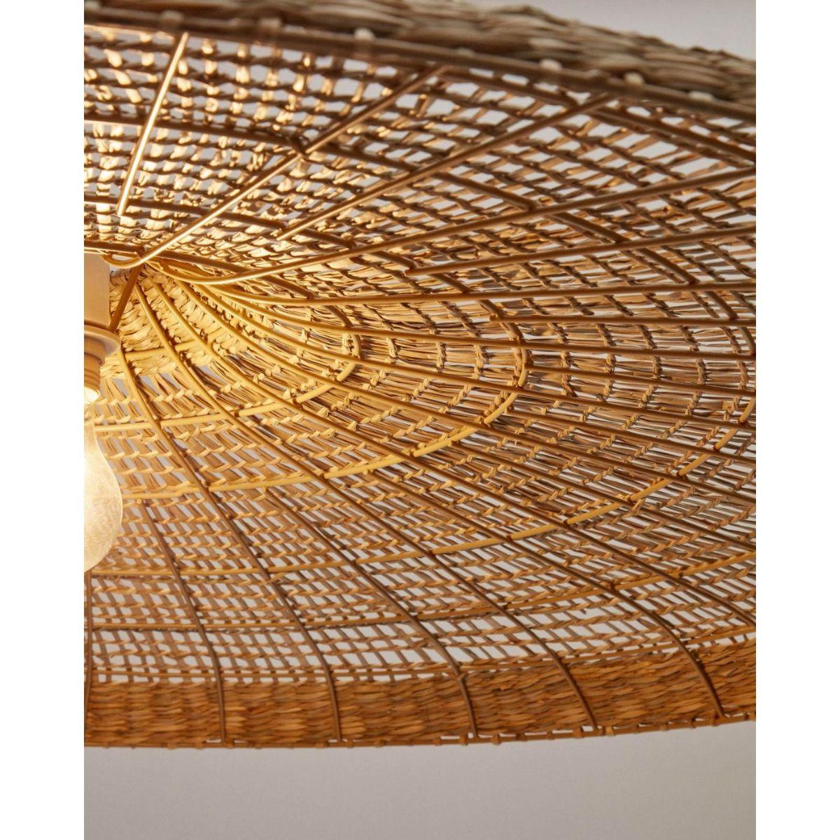 Cruilles Lampenschirm für Pendelleuchte aus Naturfasern mit natürlichem Finish Ø 100 cm