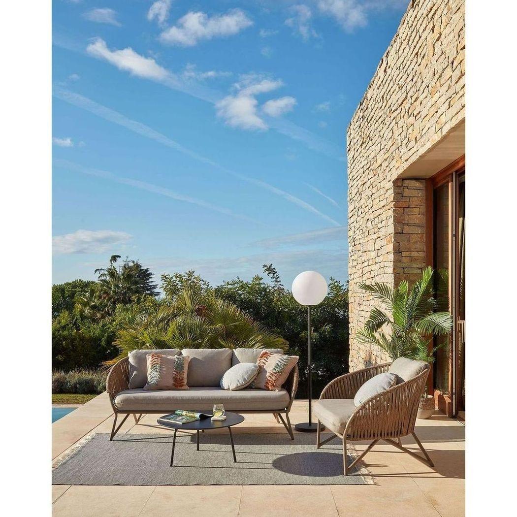 Gartensessel Branzie Aluminium Rope braun