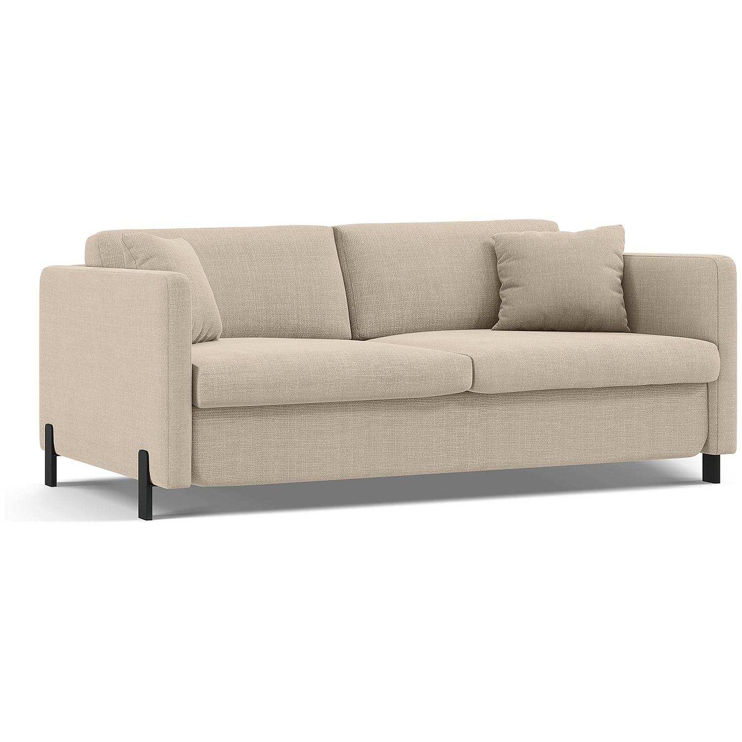 Bettsofa Gloria - Grösse: 182x102x80 - Bezug: Structured Fabric (Bjorn), Beige